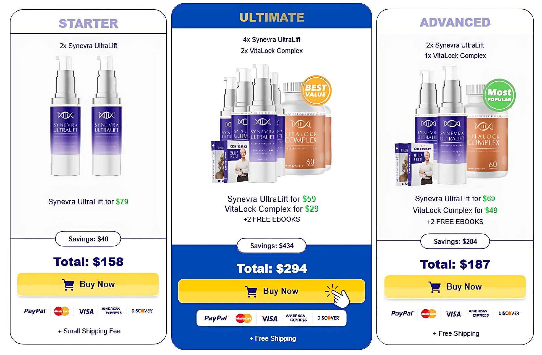 Synevra UltraLift Price Packages